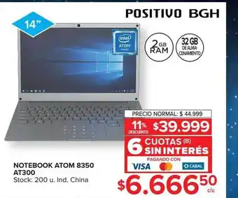 Carrefour Notebook Atom 8350 At300 oferta