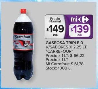 Carrefour Gaseosa Triple O V Sabores oferta