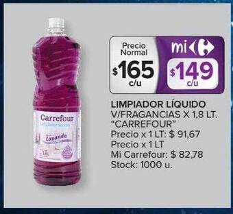 Carrefour Limpiador Líquido V Fragancias oferta