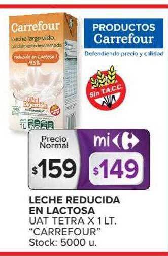 Carrefour Leche Reducida En Lactosa Uat Tetra oferta