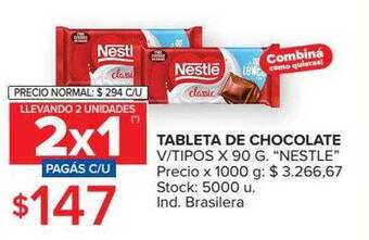 Carrefour Tableta De Chocolate oferta
