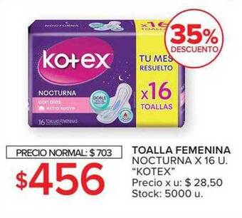 Carrefour Toalla Femenina Nocturna oferta