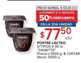 Carrefour Market Postre Lácteo V-tipos oferta