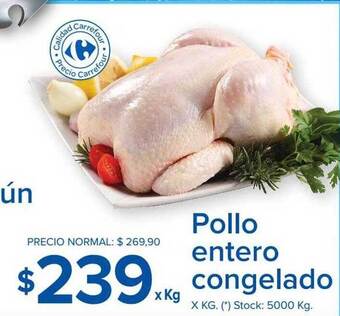 Carrefour Market Pollo Entero Congelado oferta