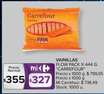 Carrefour Market Vainillas Flow Pack oferta