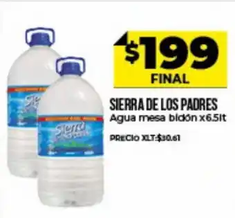 Supermayorista Vital Sierra De Los Padres Agua mesa bidón x 6,5 lt. oferta