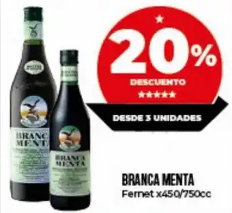 Supermayorista Vital Branca Menta Fernet x 450/750 cc oferta