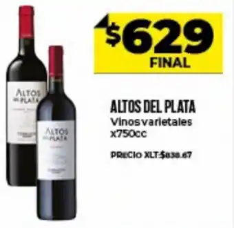 Supermayorista Vital Altos Del Plata Vinos varietales x 750 cc oferta