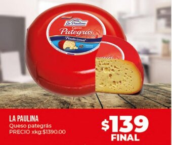 Supermayorista Vital La Paulina Queso pategrás oferta