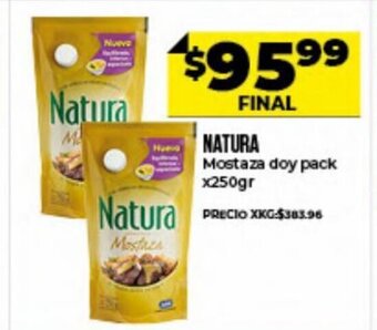 Supermayorista Vital Natura Mostaza doy pack x250gr oferta