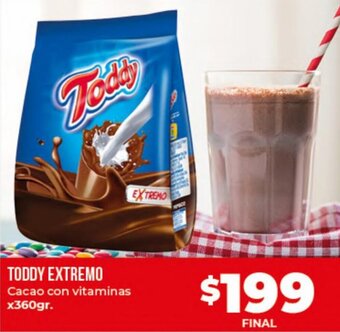 Supermayorista Vital Toddy Extremo Cacao con vitaminas x360gr. oferta