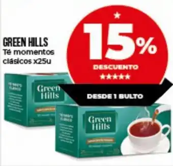 Supermayorista Vital Green Hills Té momentos Clásicos x25u oferta