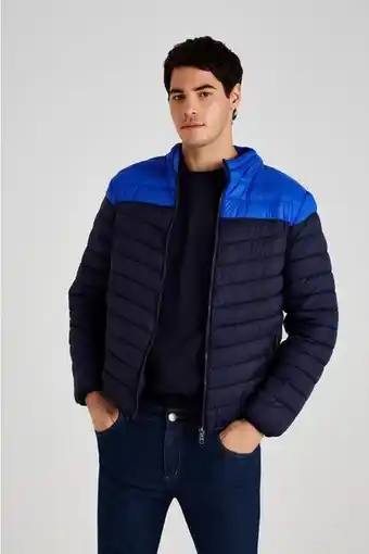 Macowens Campera inflable con capucha azul marino oferta