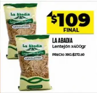 Supermayorista Vital La Abadia Lentejón x 400gr oferta