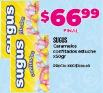Supermayorista Vital Sugus Caramelos Confitados estuche x 50gr oferta