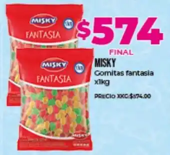 Supermayorista Vital Misky Gomitas fantasia x 1kg oferta