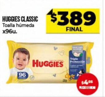 Supermayorista Vital Huggies Classic Toalla húmeda x96u. oferta