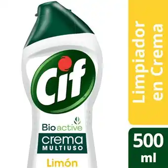 Carrefour Limpiador cremoso cif bioactive limón 500 cc. oferta