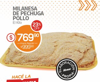 Alvear Milanesa De Pechuga Pollo oferta