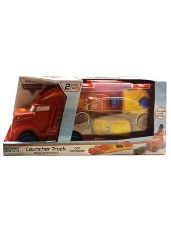 El Mundo del Juguete Camion lanzacoches cars original disney incluye autos rojo y amarillo oferta