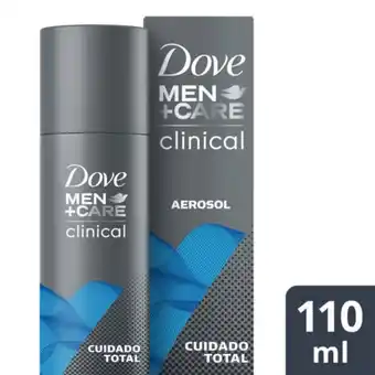 Supermercados Comodin Antitranspirante en aerosol dove men care clinical cuidado total 110 ml oferta