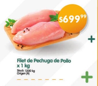 Supermercados Buenos Días Filet de Pechuga de Pollo x 1 kg oferta
