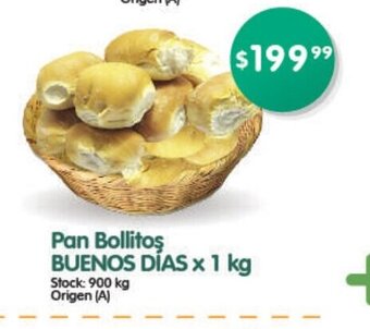 Supermercados Buenos Días Pan Bollitos Buenos Dias x 1 kg oferta