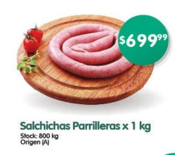 Supermercados Buenos Días Salchichas Parrilleras x 1 kg oferta