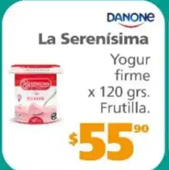 Actual Supermercados Danone La Serenisima Yogur firme x 120 grs. Frutilla oferta