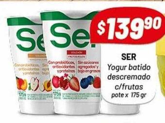 Almacor Ser Yogur Batido Descremado C Frutas oferta
