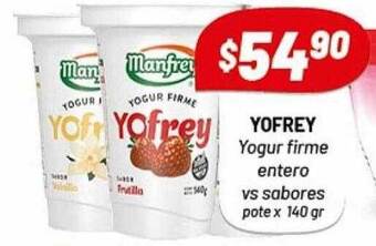 Almacor Yofrey Yogur Firme Entero Vs Sabores oferta