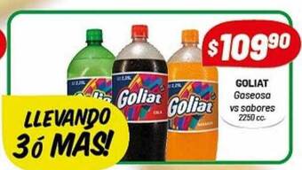 Almacor Goliat Gaseosa Vs Sabores oferta
