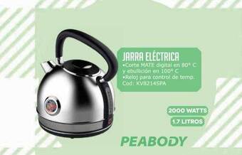 Cuotas del Sur Jarra Eléctrica Peabody oferta