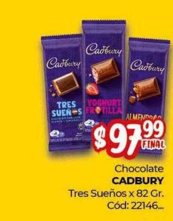 Diarco Chocolate Cadbury Tres Sueños oferta