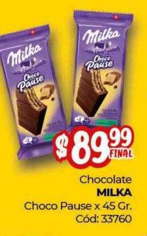 Diarco Chocolate Milka Choco Pause oferta
