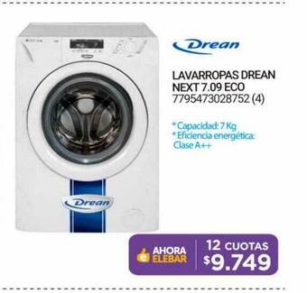 Punto Blu Lavarropas Drean Next 7.09 Eco oferta