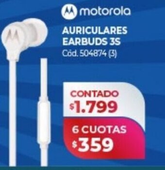 Naldo Lombardi motorola Auriculares Earbuds 3S oferta