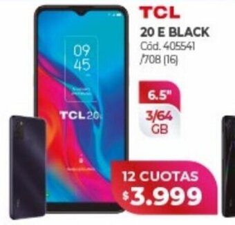 Naldo Lombardi TCL 20 E Black oferta