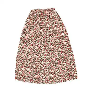 Coto Pollera mujer larga estampado flores verde talle xxl oferta