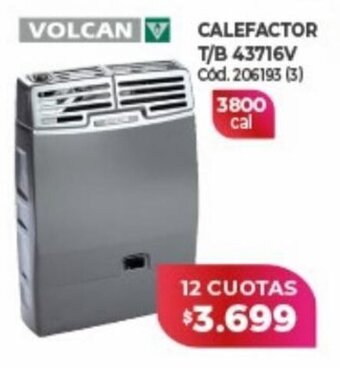 Naldo Lombardi Volcan Calefactor TB 43716V oferta