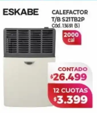 Naldo Lombardi Eskabe Calefactor T/B S21TB2P oferta