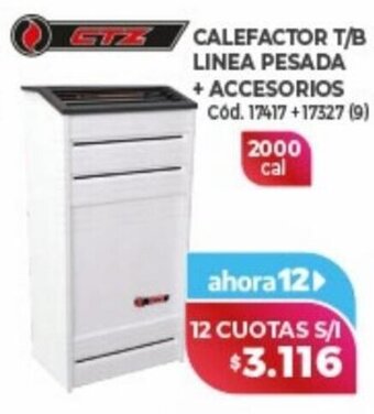 Naldo Lombardi CTZ Calefactor T/B Linea Pesada + Accesorios oferta