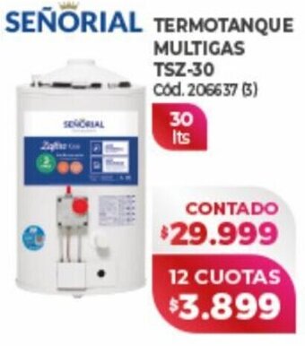 Naldo Lombardi Señoral Termotanque Multigas TSZ-30 oferta
