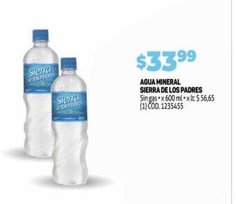 Makro Agua Mineral Sierra De Los Padres oferta