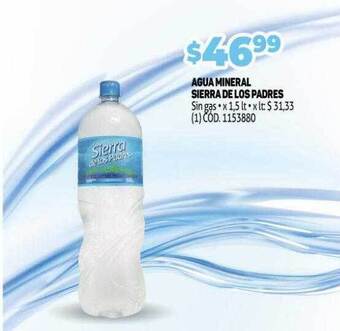 Makro Agua Mineral Sierra De Los Padres oferta