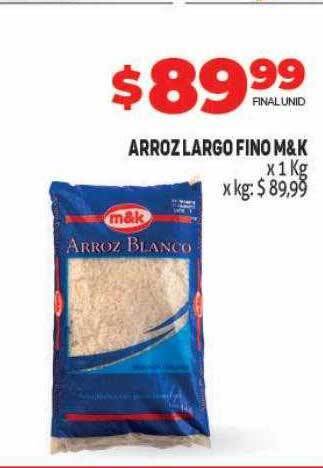 Makro Arroz Largo Fino M&k oferta