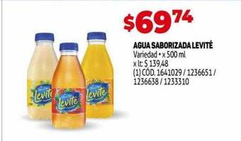 Makro Agua Saborizada Levité oferta