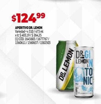 Aperitivo Dr Lemon