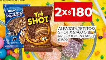 Supermercados DIA Alfajor Pepitos Shot oferta