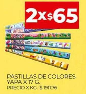 Supermercados DIA Pastillas De Colores Yapa oferta
